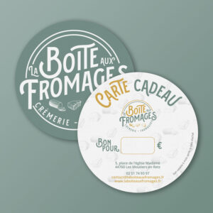 Carte Cadeaux Fromages - La Boîte aux Fromages